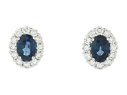 Jewellery, CLUSTER EARRINGS, 18K white gold, in auction: Classic – Saturday 21 February