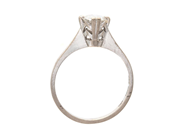 Jewellery - SOLITAIRE RING, 18K white gold - View 2