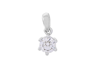 Jewellery - SOLITAIRE PENDANT, platinum - View 1