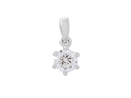 Jewellery - SOLITAIRE PENDANT, platinum - View 1