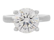 Jewellery - SOLITAIRE RING, platinum - View 3