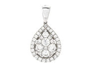 Jewellery, PENDANT, 18K white gold, in auction: Lilla jewellery – Tuesday 24 February