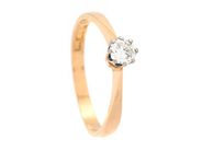 Jewellery, SOLITAIRE RING, 18K gold, in auction: Lilla jewellery – Tuesday 24 March