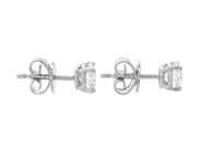 Jewellery - SOLITAIRE EARRINGS, 18K white gold - View 2