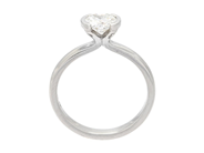 Jewellery - SOLITAIRE RING, platinum - View 2