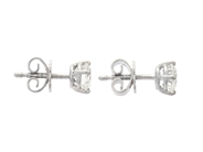 Jewellery - SOLITAIRE EARRINGS, 18K white gold - View 2