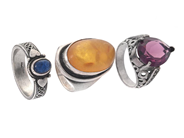 Jewellery, JEWELLERY SET, 3 items rings, in auction: General – Tuesday 31 March