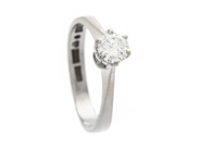 Jewellery - SOLITAIRE RING, 18K white gold - View 1