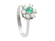 Jewellery, RING, 18K white gold, in auction: Lilla jewellery – Tuesday 24 February