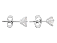 Jewellery - SOLITAIRE EARRINGS, 18K white gold - View 2