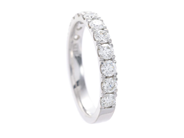 Jewellery, ETERNITY RING, 18K white gold  brilliant cut diamonds 0,90 ctw, in auction: Classic – Saturday 21 March