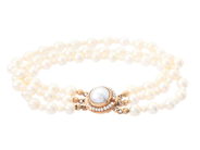Jewellery - PEARL BRACELET, 3 - strand - View 1