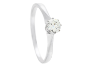 Jewellery, SOLITAIRE RING, 18K white gold, in auction: Lilla jewellery – Tuesday 24 March