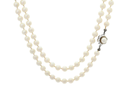 Jewellery, PEARL NECKLACE, cultured pearls approx. 6,5 mm, in auction: Lilla jewellery – Tuesday 24 March