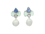 Jewellery, EARRINGS, 9K white gold, in auction: Lilla jewellery – Tuesday 24 March