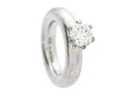 Jewellery, SOLITAIRE RING, 18K white gold, in auction: Modern – Saturday 7 March