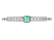 Jewellery - BROOCH, 18K white gold - View 1