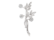 Jewellery - BROOCH, 18K white gold - View 1
