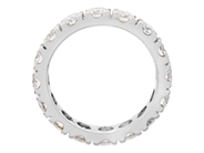 Jewellery - FULL ETERNITY RING, 18K white gold - View 2