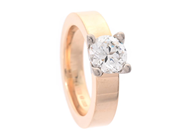 Jewellery, SOLITAIRE RING, 18K gold/white gold, in auction: Modern – Saturday 7 March
