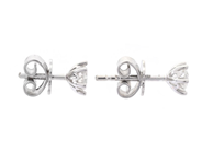 Jewellery - SOLITAIRE EARRINGS, 18K white gold - View 2