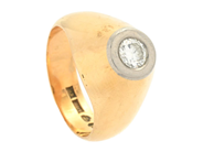 Jewellery - SOLITAIRE RING, 18K gold/white gold - View 1