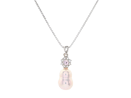 Jewellery, PEARL PENDANT WITH CHAIN, 18K white gold, in auction: General – Tuesday 12 May