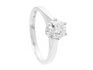 Jewellery - SOLITAIRE RING, 18K white gold - View 1