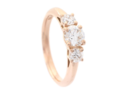 Jewellery - GOLD OF SWEDEN, three stone ring - View 1