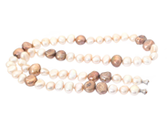 Jewellery, PEARL NECKLACE, white and colour treated cultured freshwater pearls, in auction: Lilla jewellery – Tuesday 24 March