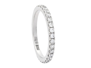 Jewellery, ETERNITY RING, 18K white gold, in auction: Modern – Saturday 11 April
