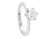 Jewellery, SOLITAIRE RING, 18K white gold, in auction: Modern – Saturday 7 March