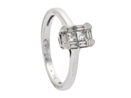 Jewellery - RING, 14K white gold - View 1