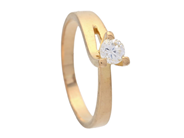 Jewellery - SOLITAIRE RING, 18K gold - View 1