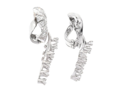 Jewellery - EARRINGS, 18K white gold/platinum - View 2