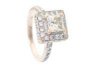 Jewellery - RING, 18K rhodium plated gold - View 1