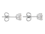 Jewellery - SOLITAIRE EARRINGS, 18K white gold - View 2