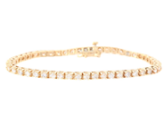 Jewellery, TENNIS BRACELET, 14K gold, in auction: Modern – Saturday 7 March