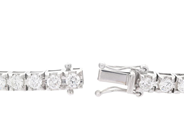 Jewellery - TENNIS BRACELET,18K white gold, 40 brilliant cut diamonds 5,08 ctw - View 3