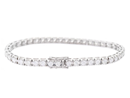Jewellery - TENNIS BRACELET, 18K white gold - View 2