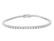 Jewellery - TENNIS BRACELET, 18K white gold - View 1