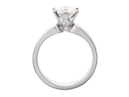 Jewellery - SOLITAIRE RING, platinum 950 - View 2