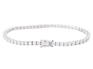 Jewellery - TENNIS BRACELET, 18K white gold - View 2