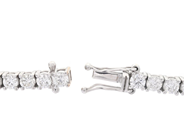 Jewellery - TENNIS BRACELET, 18K white gold - View 3