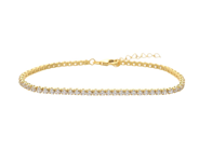 Jewellery, TENNIS BRACELET, gilt sterling silver, in auction: General – Tuesday 12 May
