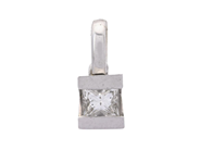 Jewellery, SOLITAIRE PENDANT, 18K white gold, in auction: Lilla jewellery – Tuesday 24 March