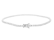 Jewellery - TENNIS BRACELET, 18K white gold - View 2