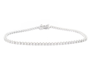 Jewellery - TENNIS BRACELET, 18K white gold - View 1