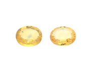 Gemstones, 2 PCS YELLOW SAPPHIRES, oval cut, in auction: Lilla jewellery – Tuesday 24 March