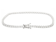 Jewellery - TENNIS BRACELET, 18K white gold - View 2